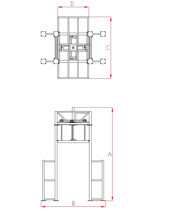 Bulaşık Süngeri Pres Makinesi - Teknik Çizim 1