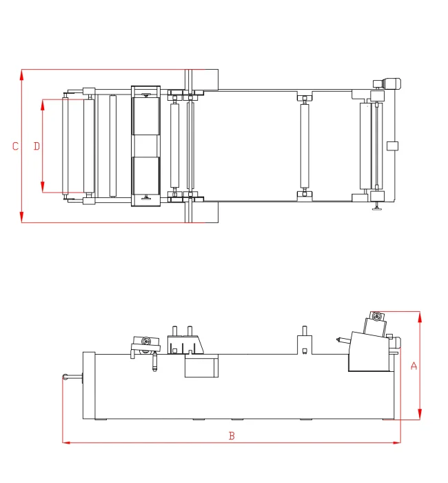 L21 Bulaşık Süngeri Laminasyon Makinesi - Teknik Çizim 1