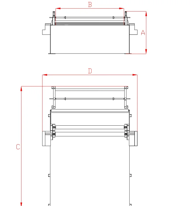 Keçe Kesim Makinesi - Teknik Çizim 1