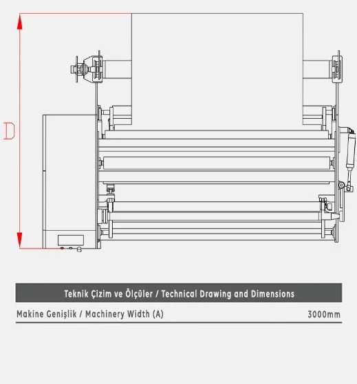 MT11 Bant Aktarma Makinesi - Teknik Çizim 2