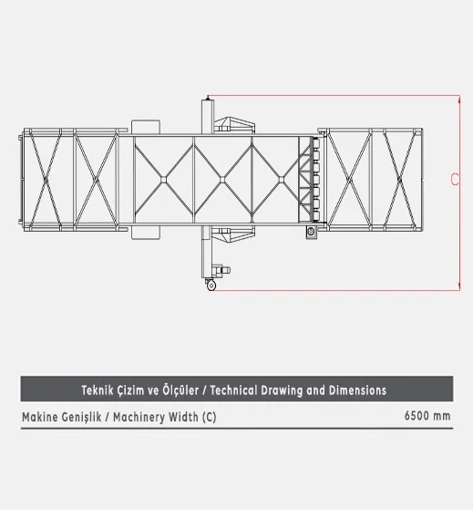 H32 Sonsuz Blok Soyma Makinesi - Teknik Çizim 2